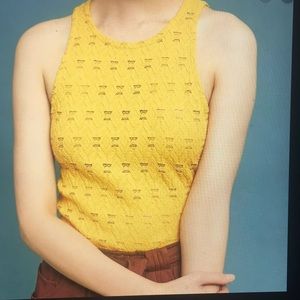 Anthropologie lace layering tank S